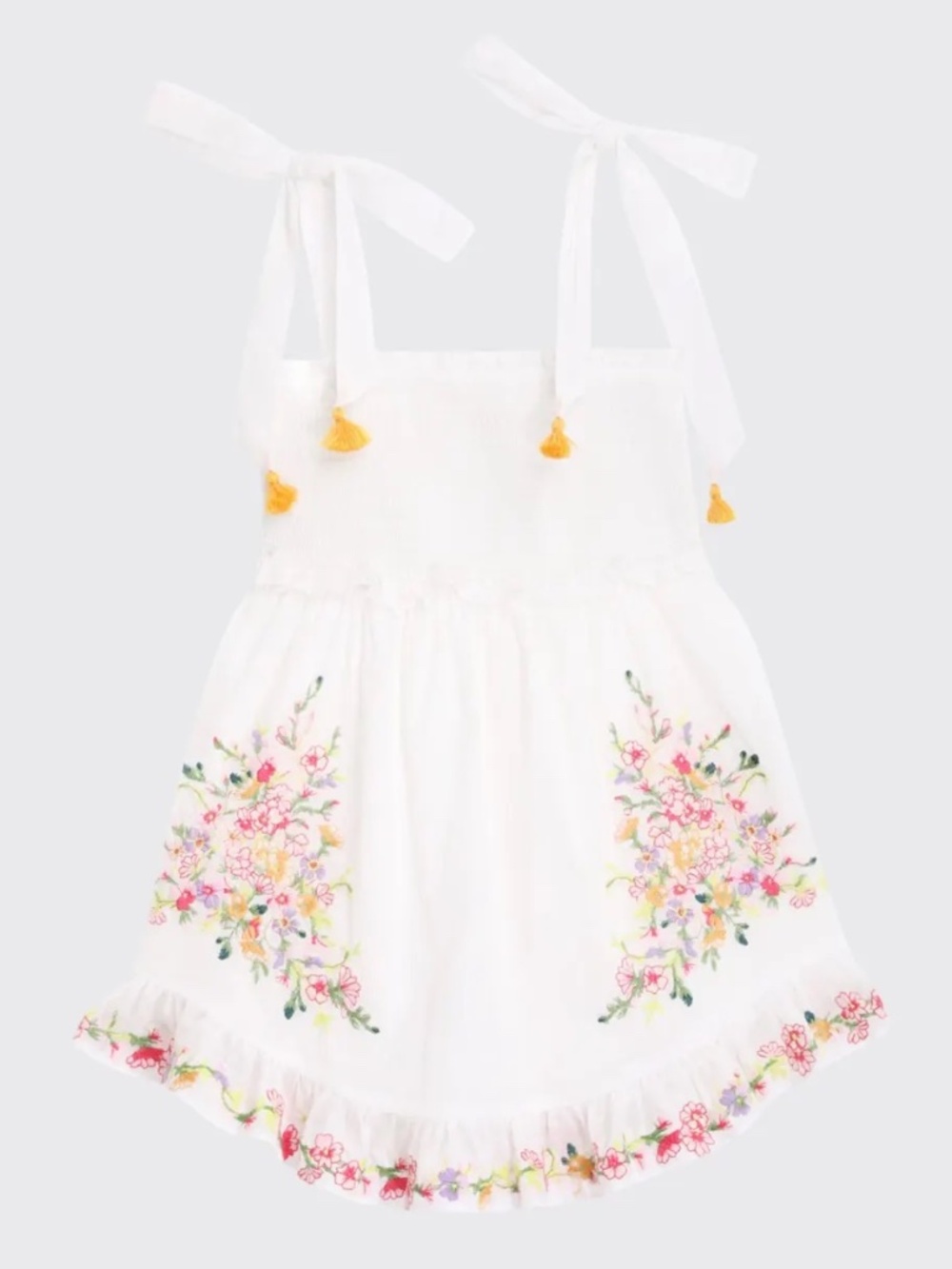 ZIMMERMAN - Mae Floral Embroidered Ruffle Sundress